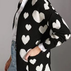 Anthropolgie Maeve Heart Sweater